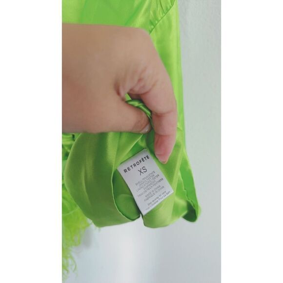 Retrofete ALLEGRA DRESS Lime Punch XS - Picture 13 of 15